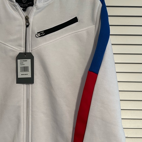 NEW Free Planet Full Zip Men’s White Jacket NWT Medium - Picture 4 of 9